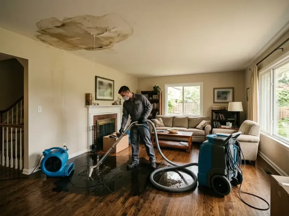 attic-pipe-burst-ceiling-drip-008 — frequently asked questions, Water Damage Restoration & Carpet Care in Riverside, MO